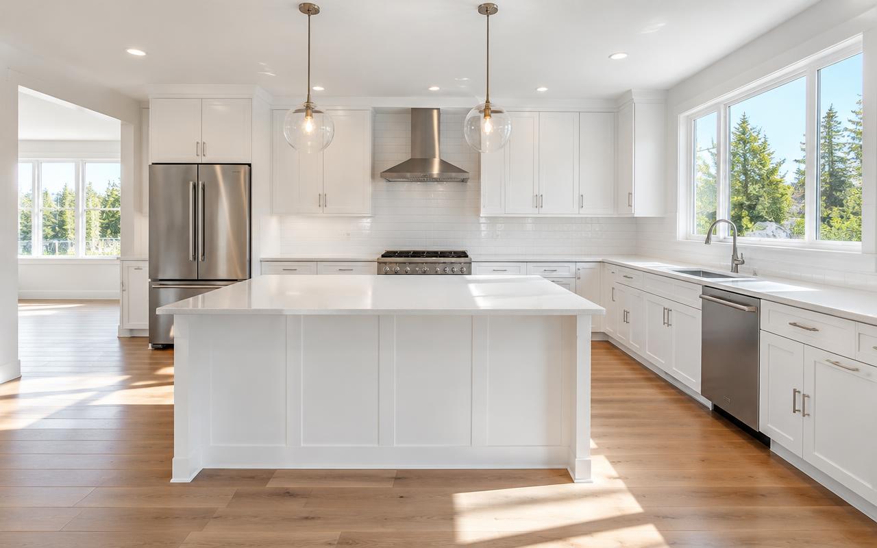 Kitchen after cleaning