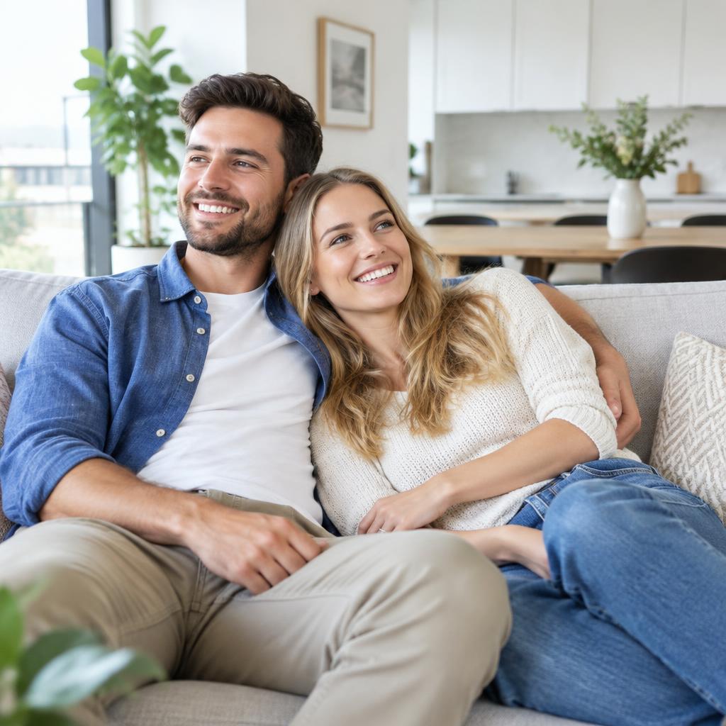 Happy Boston customers in their clean home